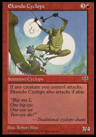 carta Magic cíclope de Ekundu